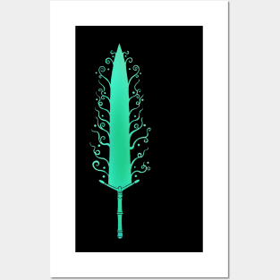 bloodborne inspired holy moonlight sword Posters and Art